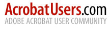 Acrobat Users logo and link to the Acrobat Users website